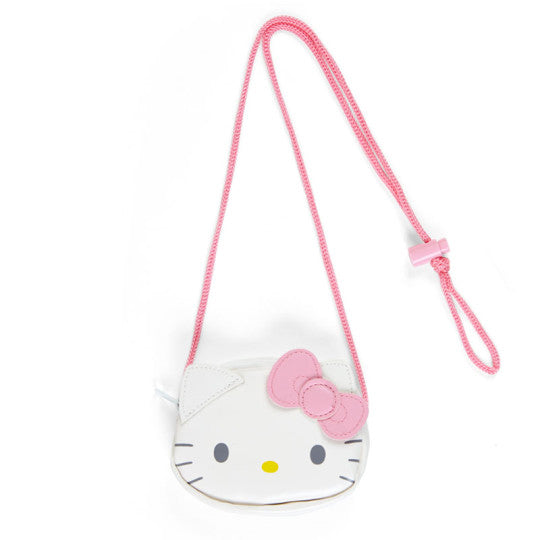 Sanrio Hello Kitty Face Coin Purse Pouch With Rope