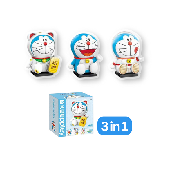 Keeppley Doraemon 3 In 1 Blocks Toy Set