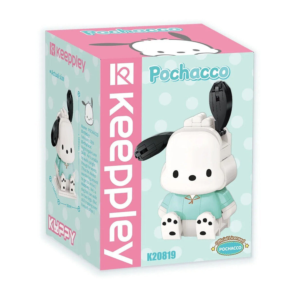 Keeppley Sanrio Pochacco Figurine Building Blocks Toy Set