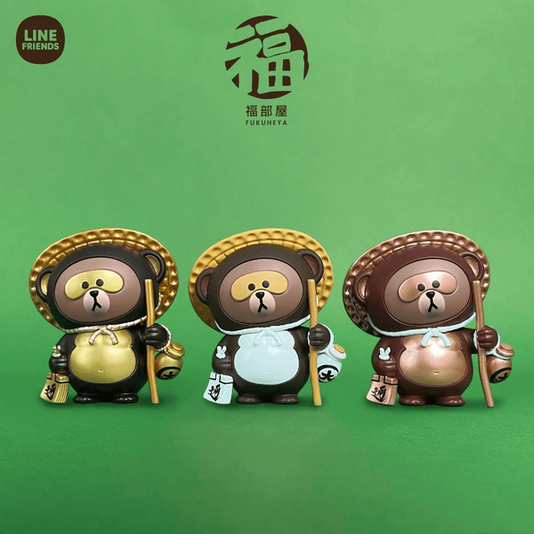 Line Friends Fukuheya Good Luck Brown Figure Blind Box - Twinkle Glory