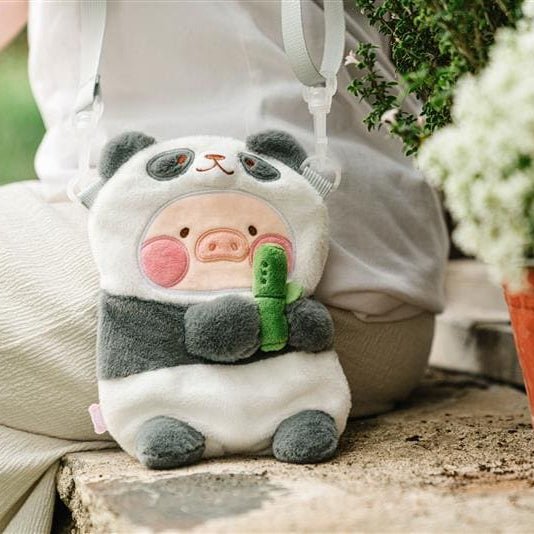 LuLu the Piggy Animal Party Panda Lu Plush Crossbody Bag - Twinkle Glory