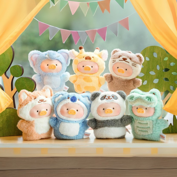 LuLu The Piggy Animal Party Puppet Show Face Plush Keychain - Twinkle Glory