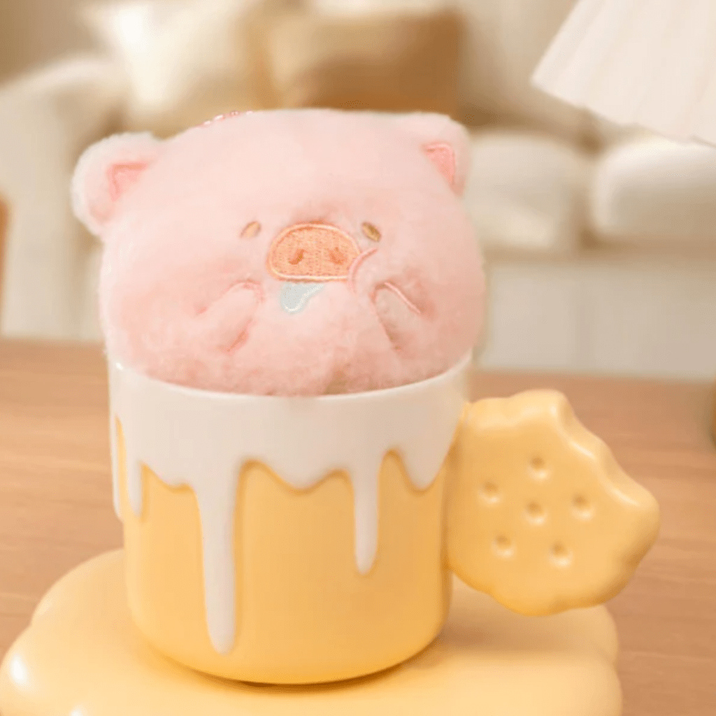 LuLu the Piggy Drooling Squishy Plush Keychain - Twinkle Glory