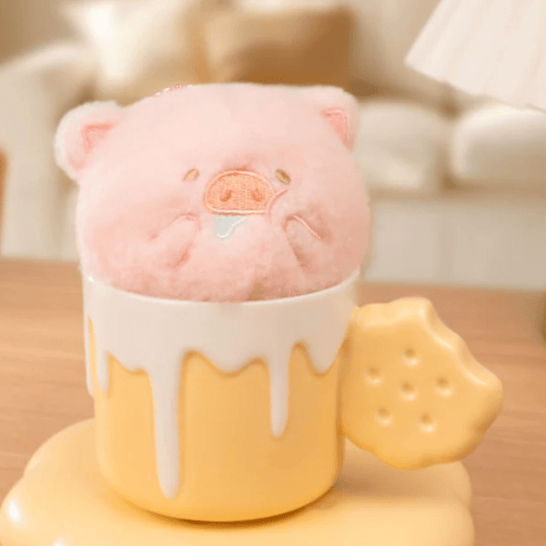 LuLu the Piggy Drooling Squishy Plush Keychain - Twinkle Glory