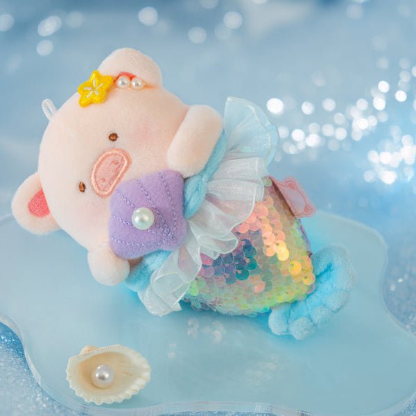 LuLu the Piggy Mermaid LuLu Plush Keychain - Twinkle Glory