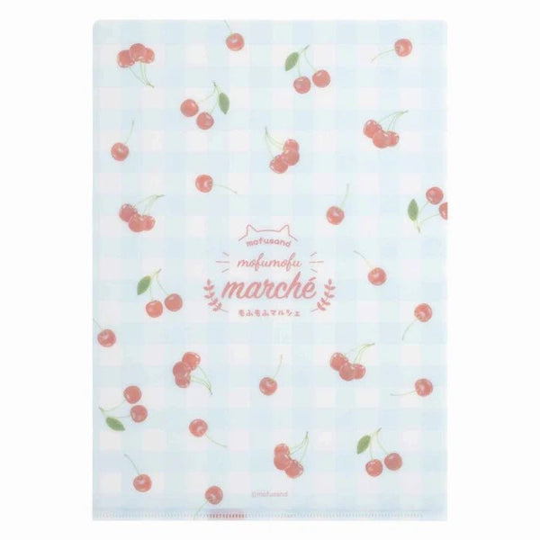 Mofusand Cherry Cats A4 Clear File Folder - Twinkle Glory