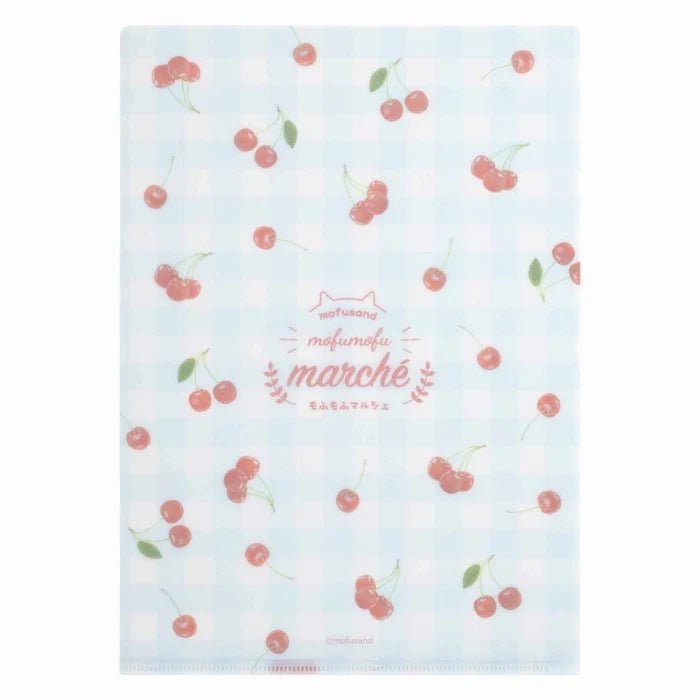 Mofusand Cherry Cats A4 Clear File Folder - Twinkle Glory