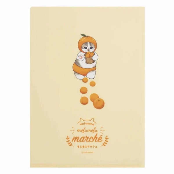 Mofusand Colourful Vegetable Cats A4 Clear File Folder - Twinkle Glory