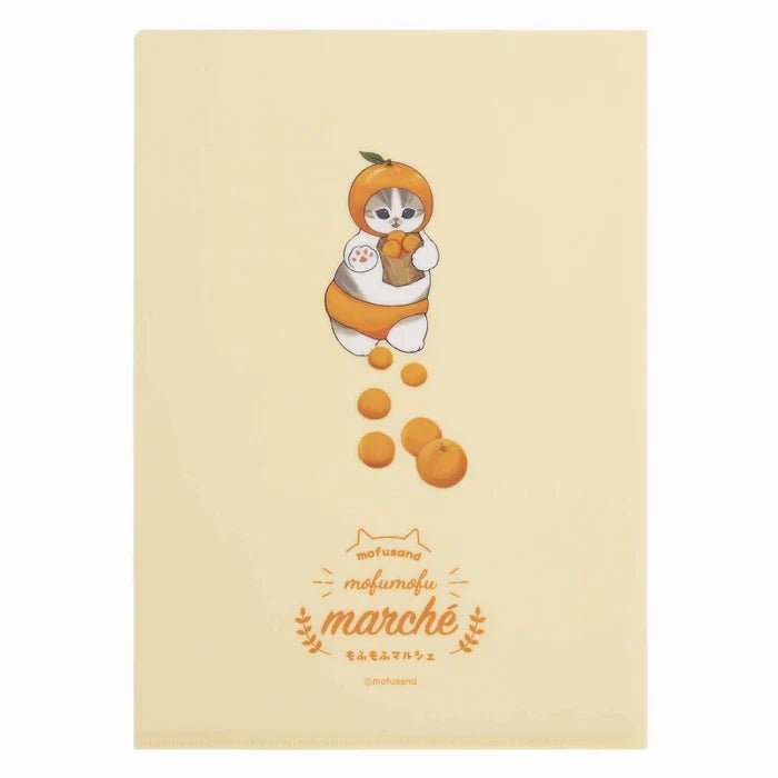 Mofusand Colourful Vegetable Cats A4 Clear File Folder - Twinkle Glory