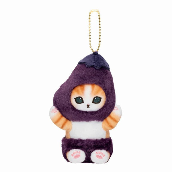 Mofusand Eggplant Cat Plush Keychain - Twinkle Glory