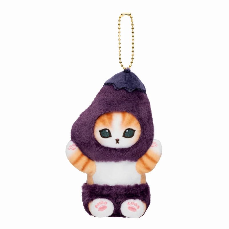 Mofusand Eggplant Cat Plush Keychain - Twinkle Glory