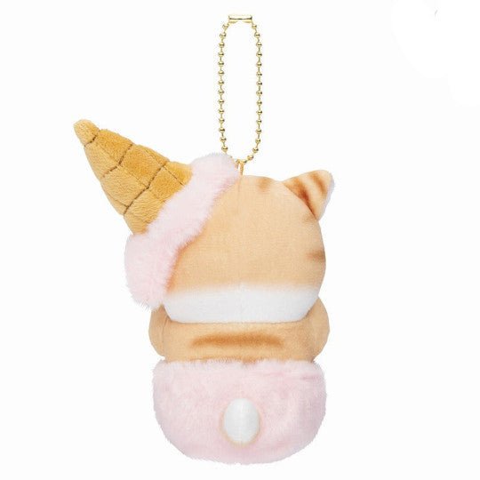 Mofusand Ice Cream Cat Plush Keychain - Twinkle Glory