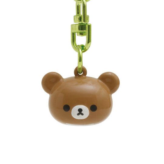 Rilakkuma Chairoikoguma Sun Camping Bell Keychain