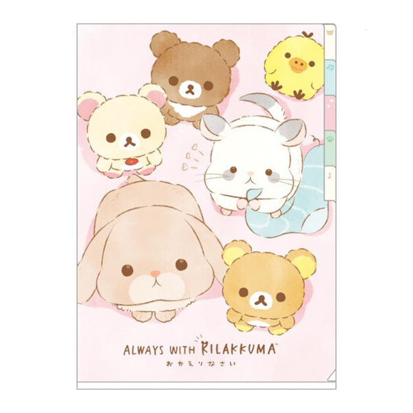 Rilakkuma Dog Cosplay with Puppy 5 Pockets A4 Index Holder