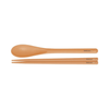 Rilakkuma Home Cafe Chopsticks 18cm & Spoon With Case - Twinkle Glory