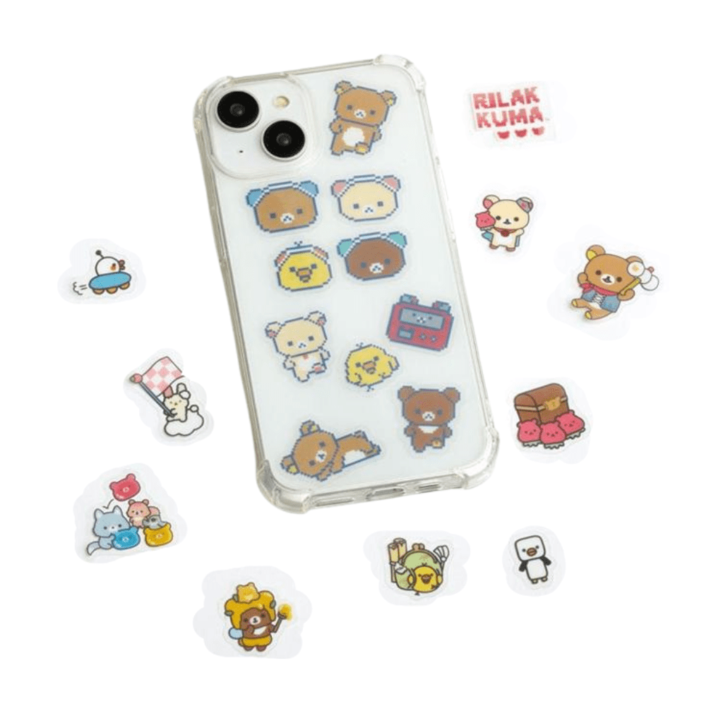 San - x Rilakkuma Gaming Clear Seal Bits Earphone Sticker Pack - Twinkle Glory