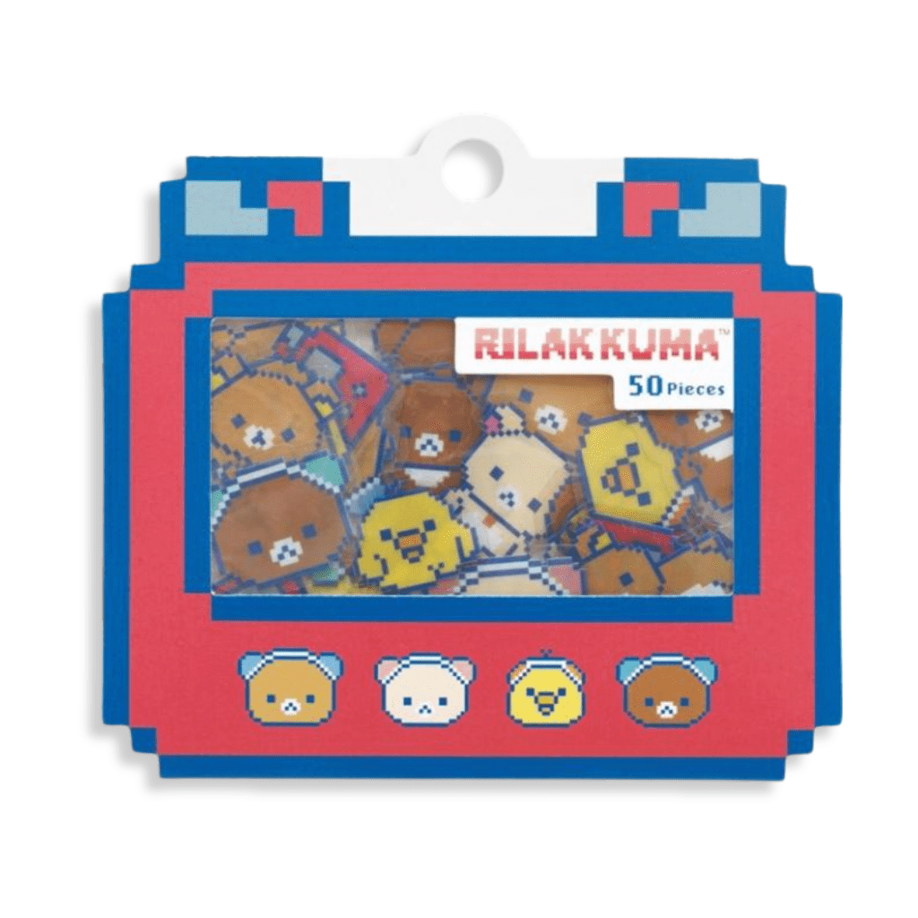 San - x Rilakkuma Gaming Clear Seal Bits Pixel Art Sticker Pack - Twinkle Glory