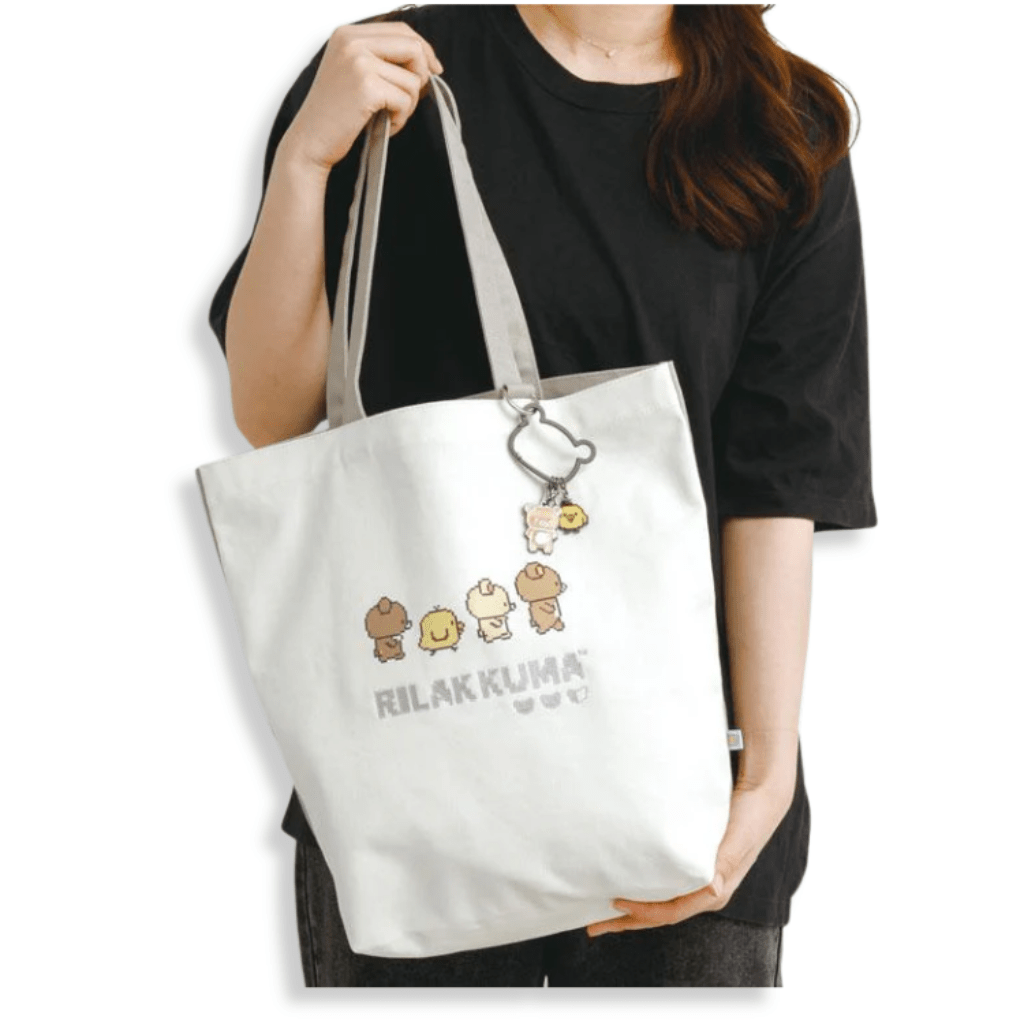 San - x Rilakkuma Gaming White Tote Bag - Twinkle Glory