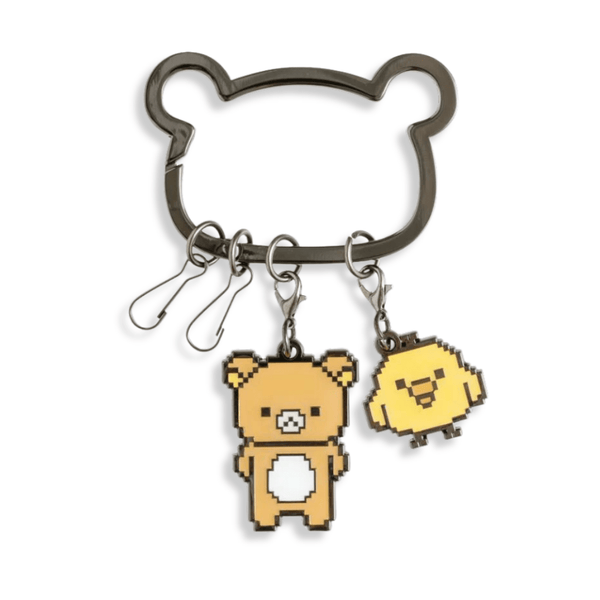 San - x Rilakkuma & Kiiroitori Yellow Chicken Metal Carabiner Keychain - Twinkle Glory