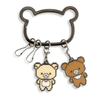 San - x Rilakkuma Korilakkuma & Chairoikoguma Gaming Pixel Art Metal Carabiner Keychain - Twinkle Glory