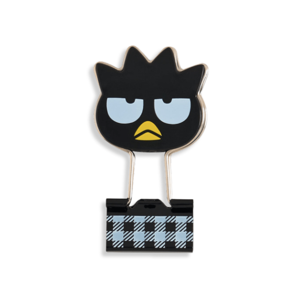 Sanrio Bad Badtz - Maru Gingham Binder Clips 3 - pcs Set - Twinkle Glory
