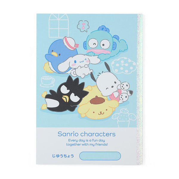 Sanrio Characters Blue Blank Notebook