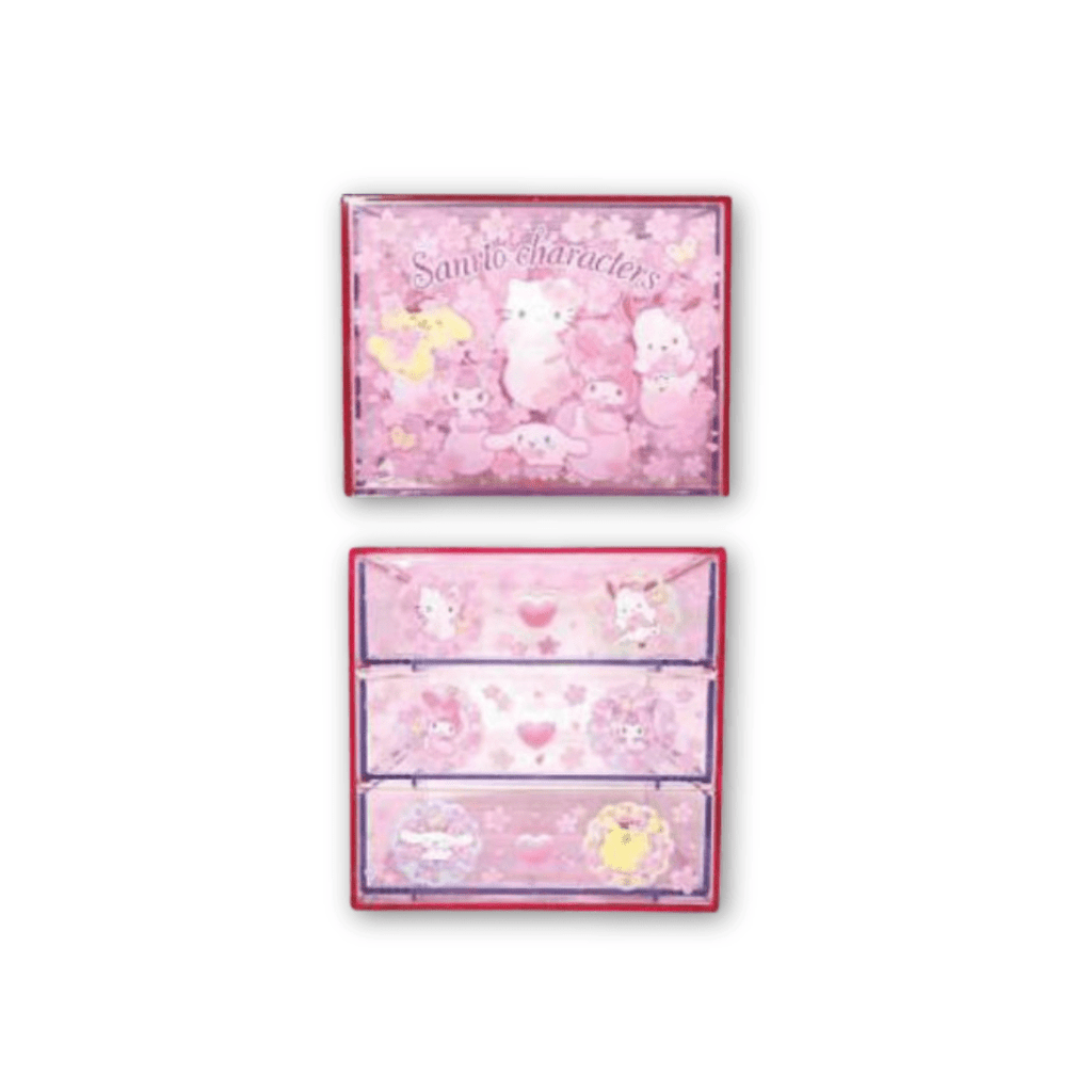 Sanrio Characters Mix 3 Drawers Sakura Chest Drawer - Twinkle Glory