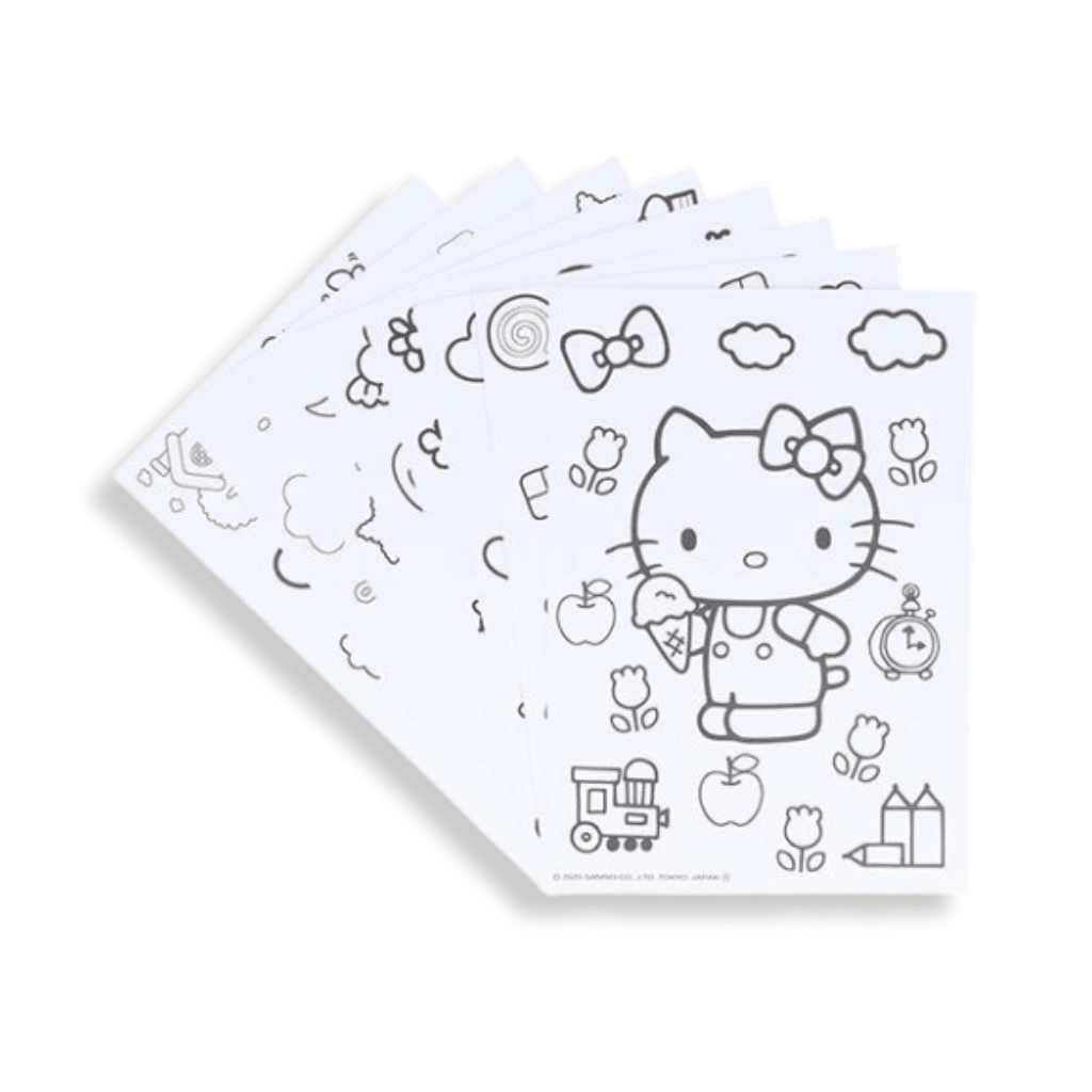 Sanrio Characters Palette Colouring Set with Paints & Sheets - Twinkle Glory