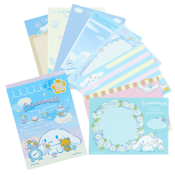 Sanrio Cinnamoroll A6 Memo Set of 8 - Twinkle Glory