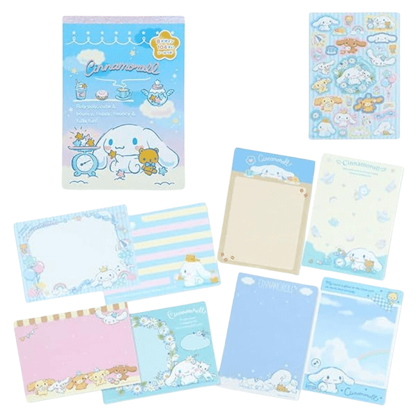 Sanrio Cinnamoroll A6 Memo Set of 8 - Twinkle Glory