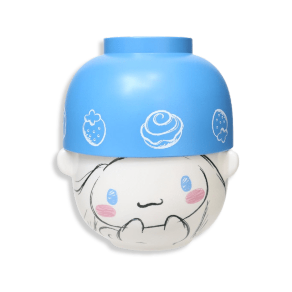 Sanrio Cinnamoroll Ceramic Tea Bowl & Melamine Soup Bowl Set - Twinkle Glory