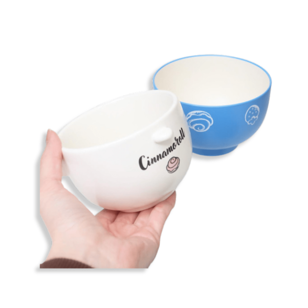 Sanrio Cinnamoroll Ceramic Tea Bowl & Melamine Soup Bowl Set - Twinkle Glory