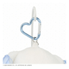 Sanrio Cinnamoroll Heart Carabiner Plush Keychain with Pearl Strap - Twinkle Glory