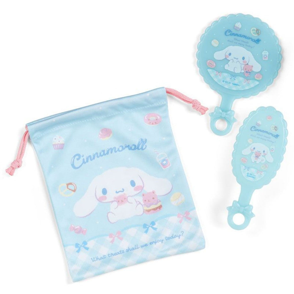Sanrio Cinnamoroll Mirror & Hair Brush Set - Twinkle Glory
