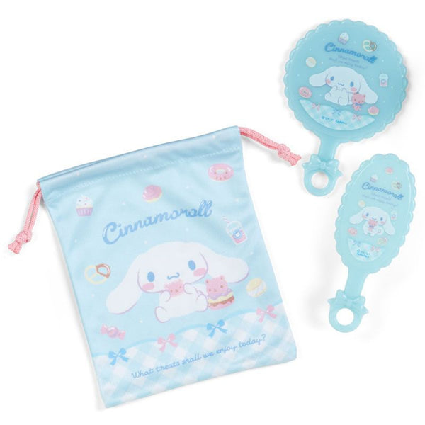 Sanrio Cinnamoroll Mirror & Hair Brush Set