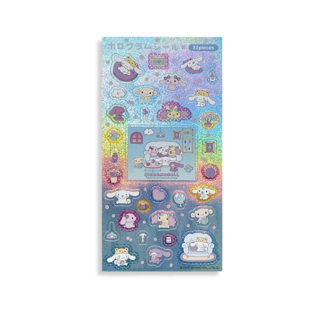 Sanrio Cinnamoroll Room Edition Glitter Hologram Sticker - Twinkle Glory