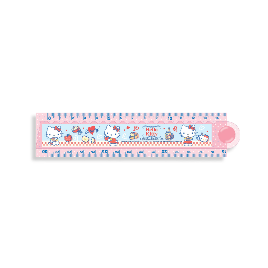 Sanrio Hello Kitty 30cm Double - Sided Folding Ruler - Twinkle Glory