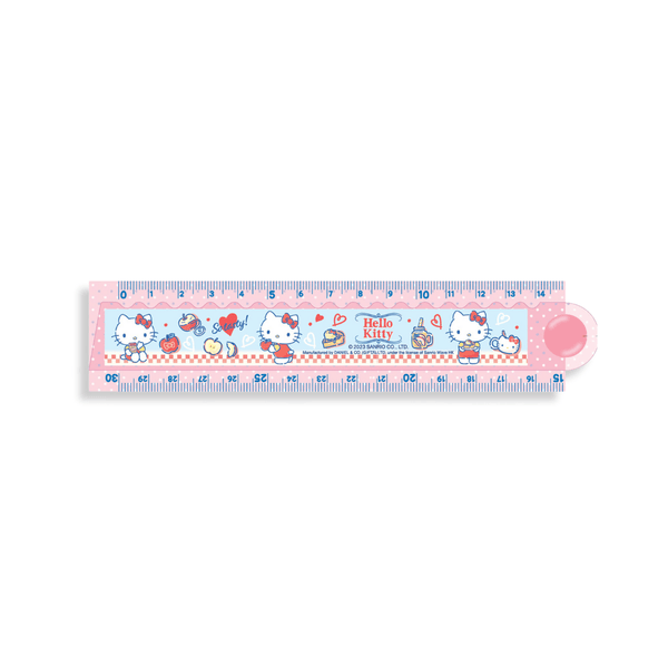 Sanrio Hello Kitty 30cm Double - Sided Folding Ruler - Twinkle Glory