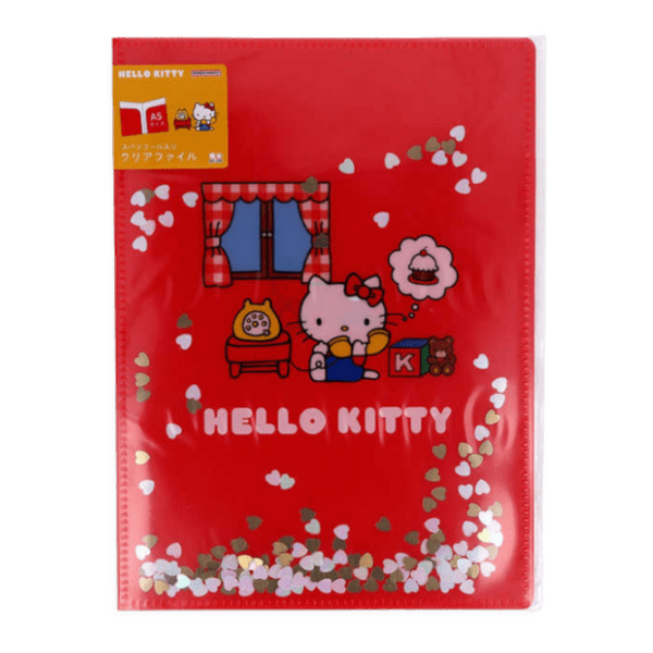 Sanrio Hello Kitty A5 Two - Pocket Clear File Folder - Twinkle Glory