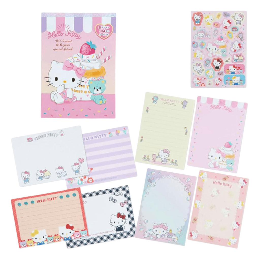 Sanrio Hello Kitty A6 Memo Set of 8 - Twinkle Glory