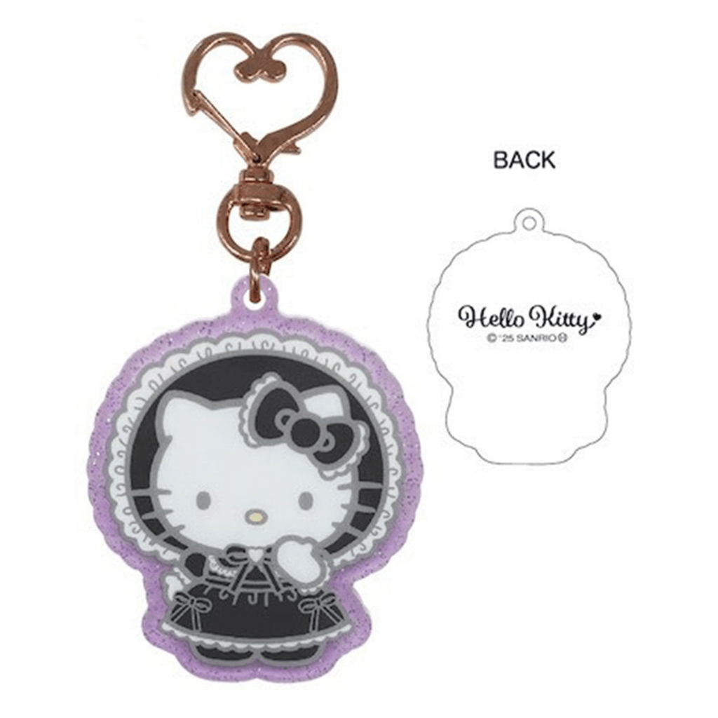 Sanrio Hello Kitty Black Lolita Glitter Acrylic Keychain - Twinkle Glory