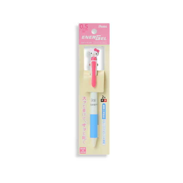 Sanrio Hello Kitty EnerGel Two Colour Mascot Ballpoint Pen - Twinkle Glory