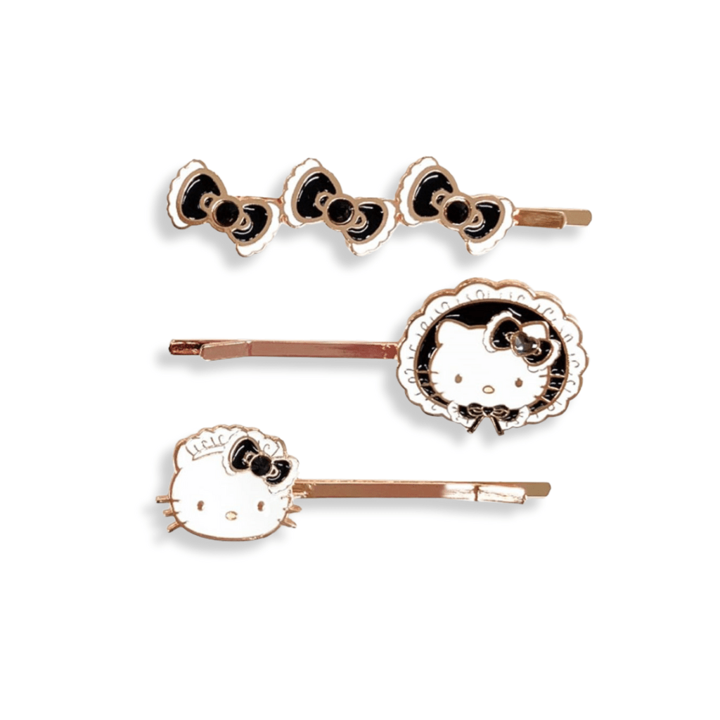 Sanrio Hello Kitty Hairpin Set Black - Twinkle Glory