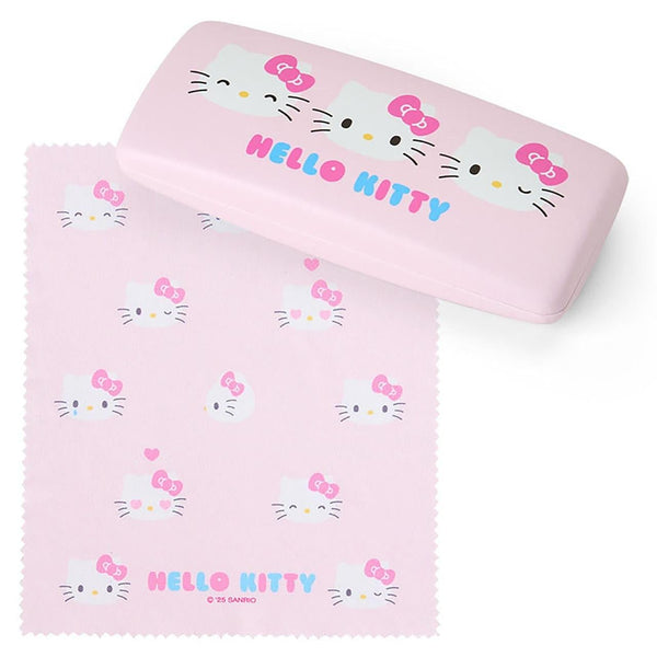 Sanrio Hello Kitty Hard Glasses Case with Cleaning Cloth - Twinkle Glory
