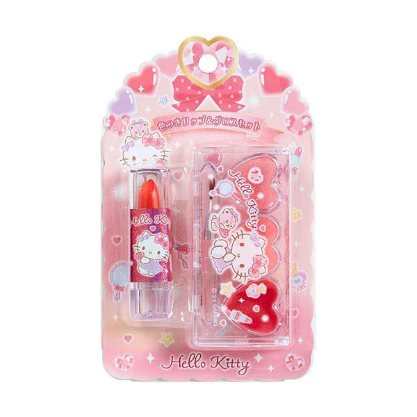 Sanrio Hello Kitty Lipstick & Gloss Kids Cosmetics Set - Twinkle Glory