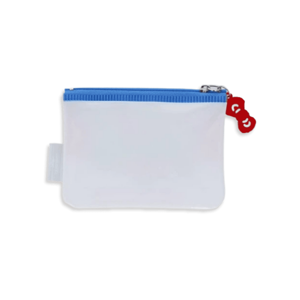 Sanrio Hello Kitty & Mimmy Glitter Afternoon Tea Clear Flat Mini Pouch - Twinkle Glory