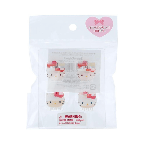 Sanrio Hello Kitty Mini Hair Claw Clip 4pcs Set - Twinkle Glory