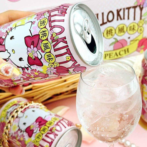 Sanrio Hello Kitty Peach Flavoured Soda 330ml