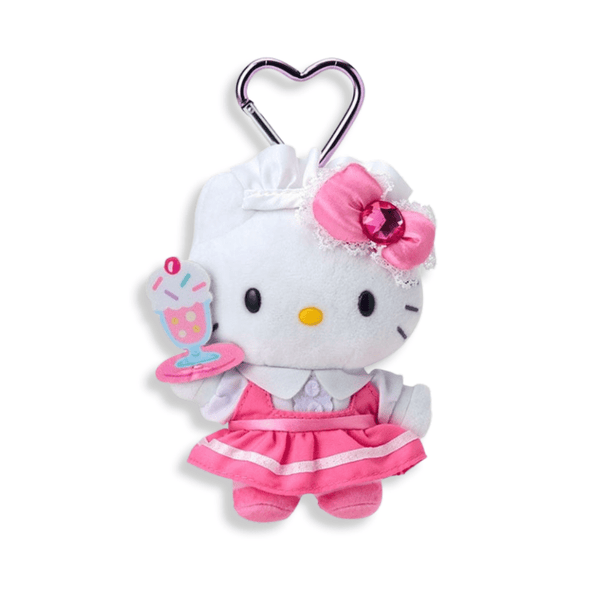 Sanrio Hello Kitty Pink Lovely Frill Maid Plush Keychain - Twinkle Glory