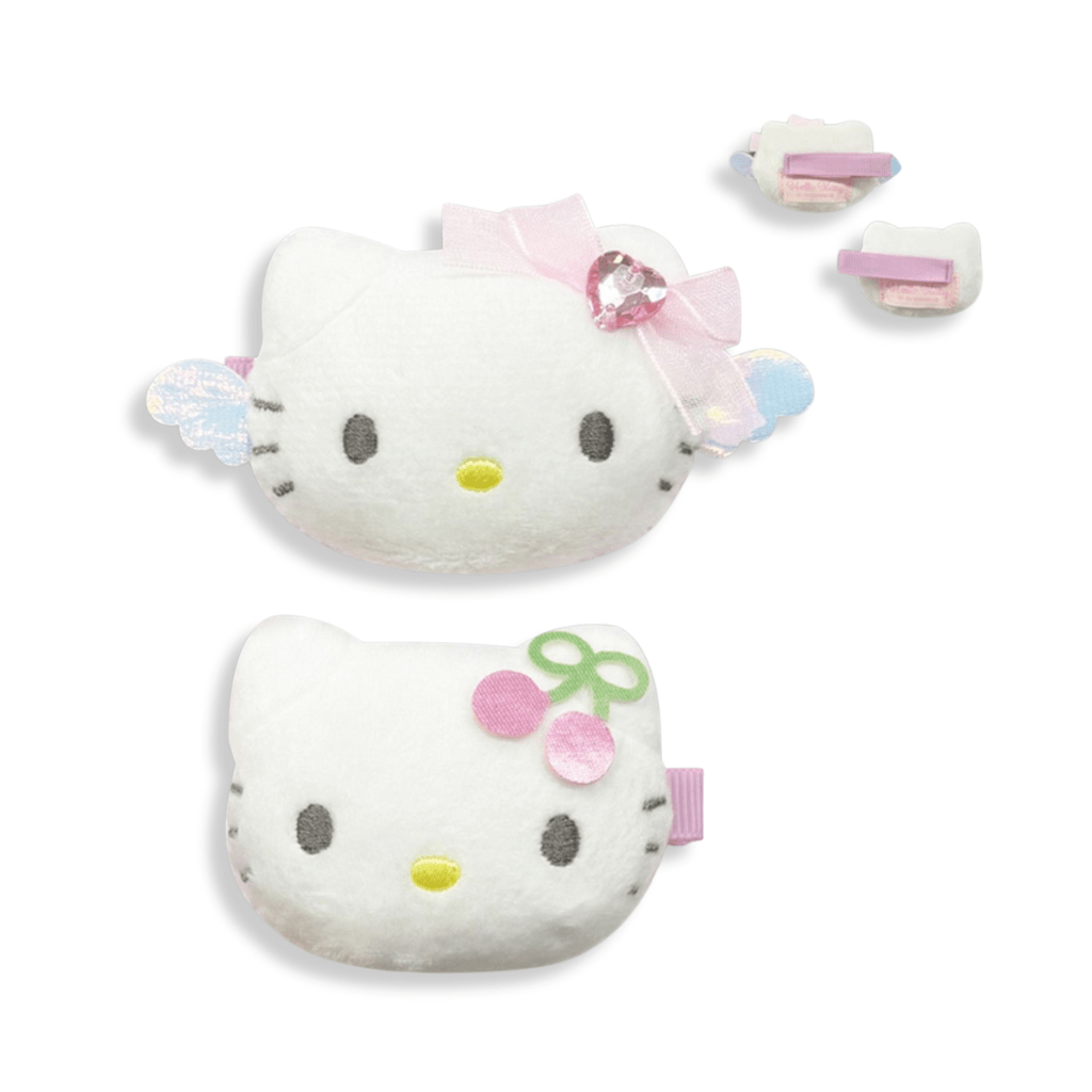 Sanrio Hello Kitty Plush Angel & Cherry Multi Hair Clip - Twinkle Glory